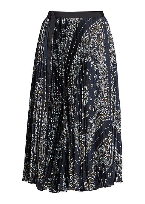 Midi Skirt with Pleats