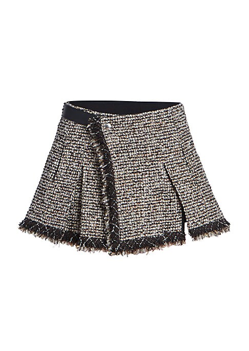 Fringe Pleat Shorts