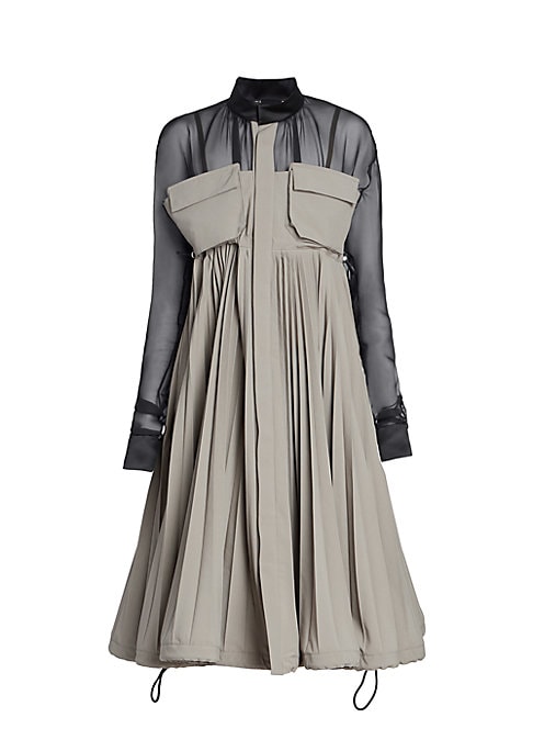 Chic Tulle Pocket Dress