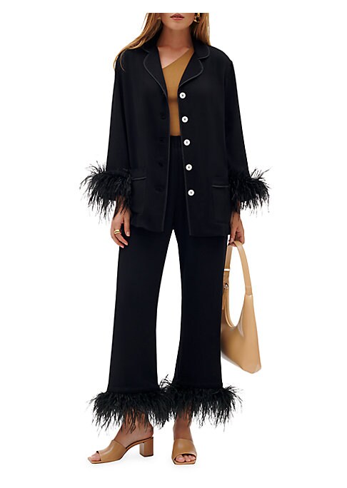 Feathered Joy Pajama Set