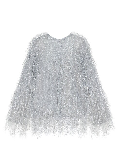 Metallic Fringe Jacket