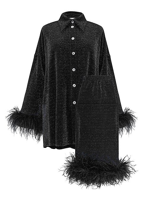 Feathered Metallic Dream Set