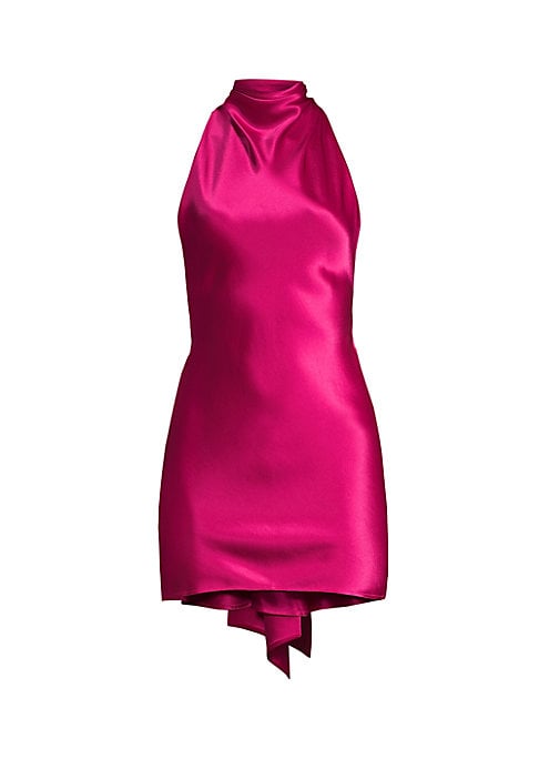 Satin Bow Back Dress