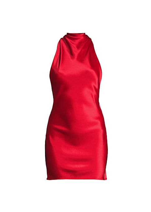 Satin Bow Back Dress
