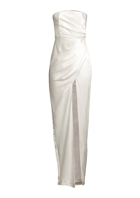 Lustrous Satin Evening Gown