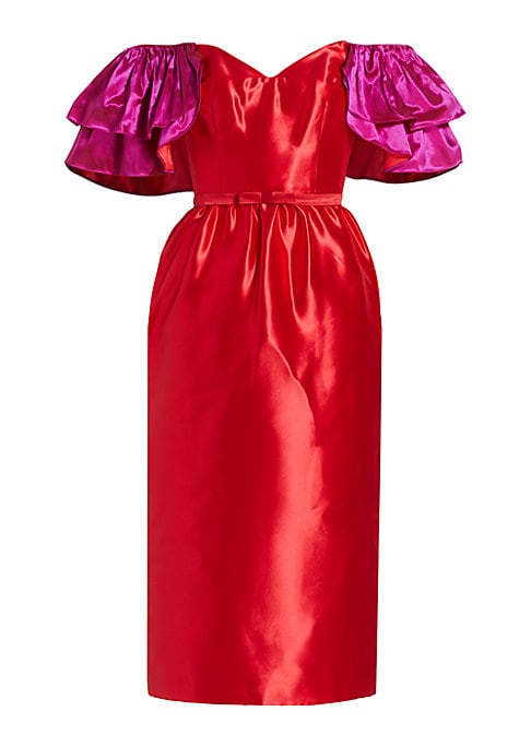 Chic Ruffled Midi Dress