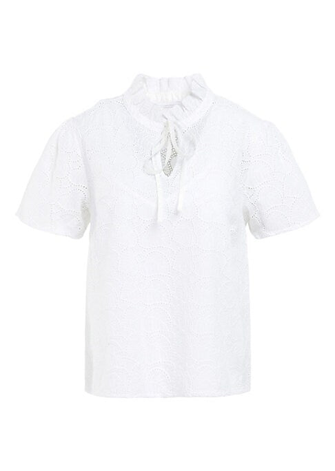 Frilled Palm Cotton Top