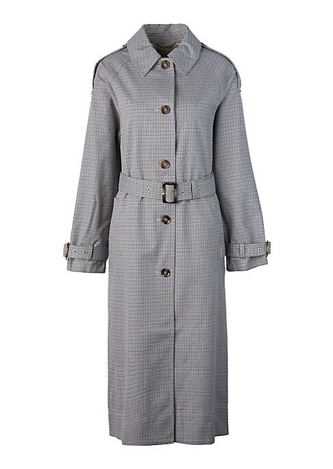 Checkered Showerproof Trench