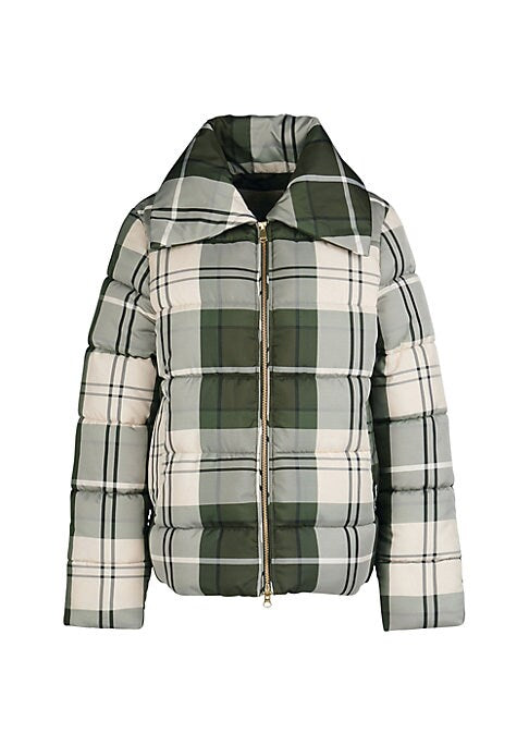 Plaid Baffle Jacket
