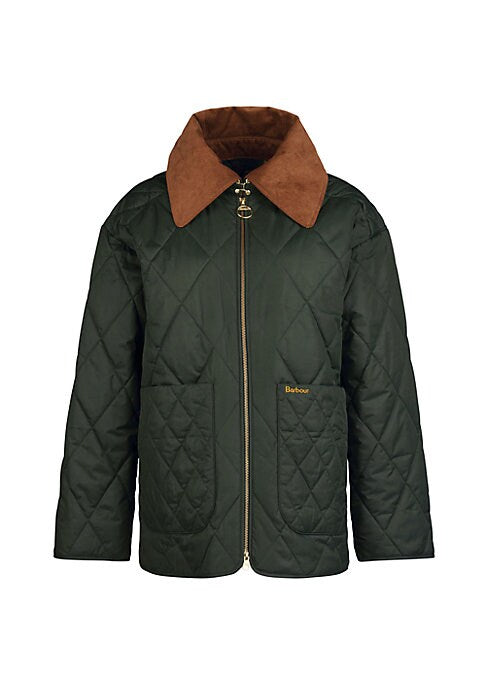 Cozy Corduroy Quilted Coat