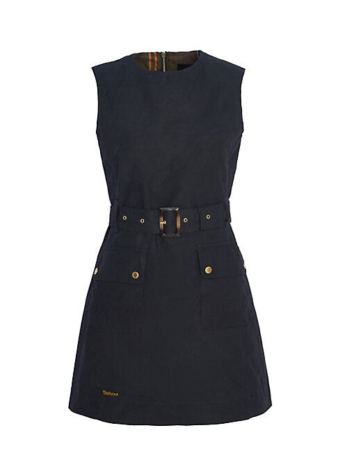 Chic Cotton Belted Dress