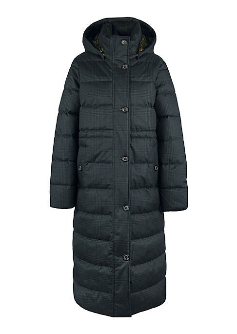 Check Quilted Winter Coat