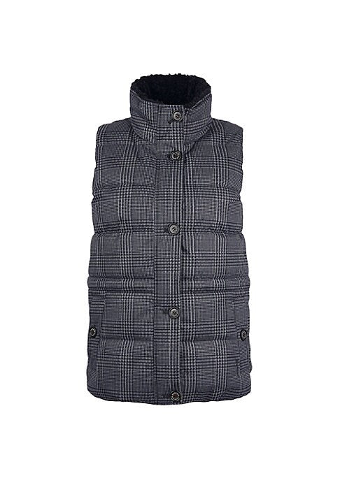 Faux-Shearling Quilted Vest