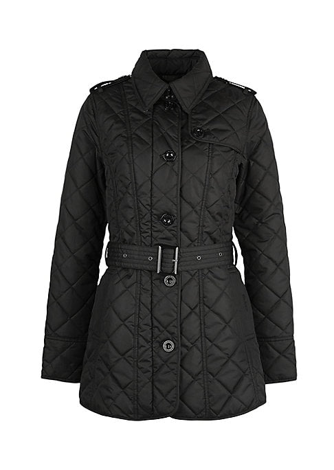 Trench Style Quilted Jacket