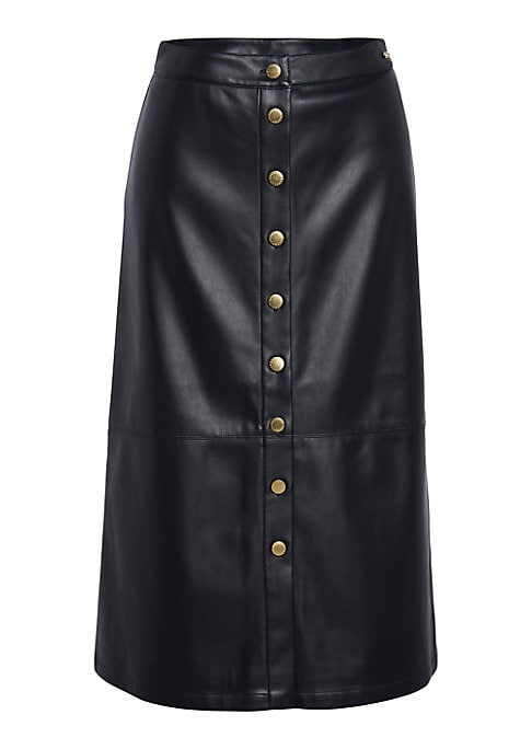 Chic Faux Leather Skirt