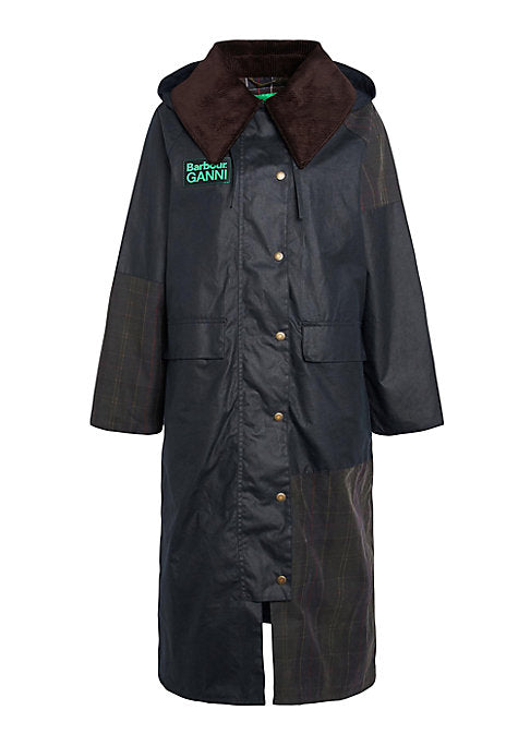 Chic Waxed Cotton Coat