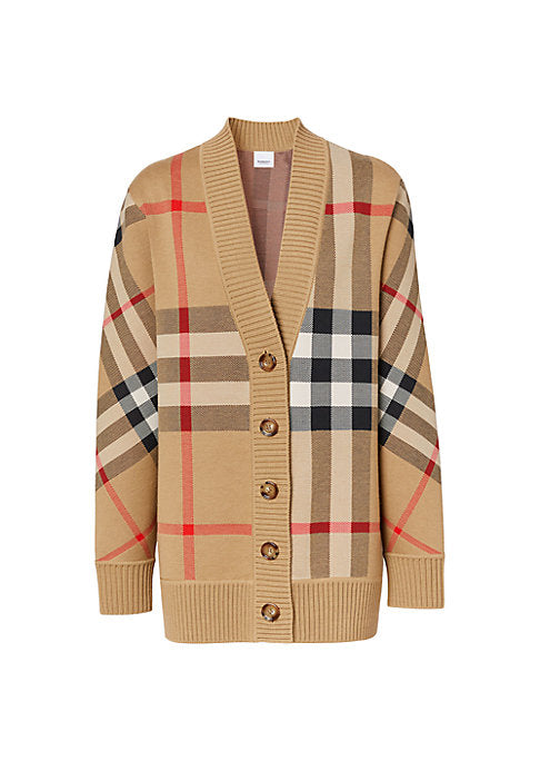 Heritage Check Knit Cardigan