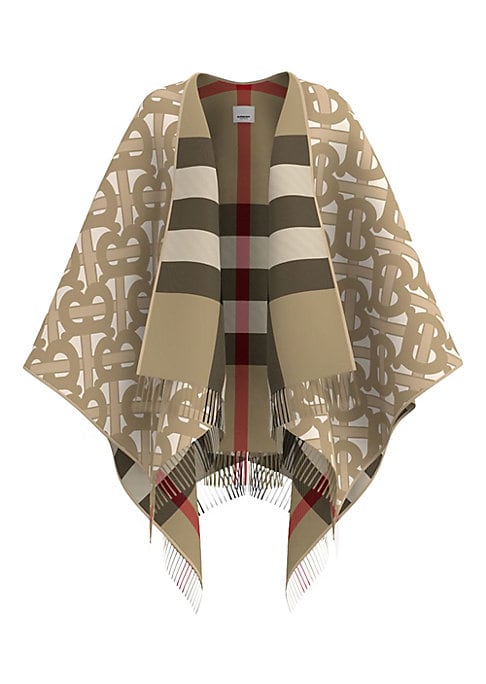 Check & Monogram Cape