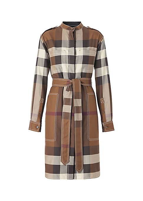 Plaid Elegance Shirtdress