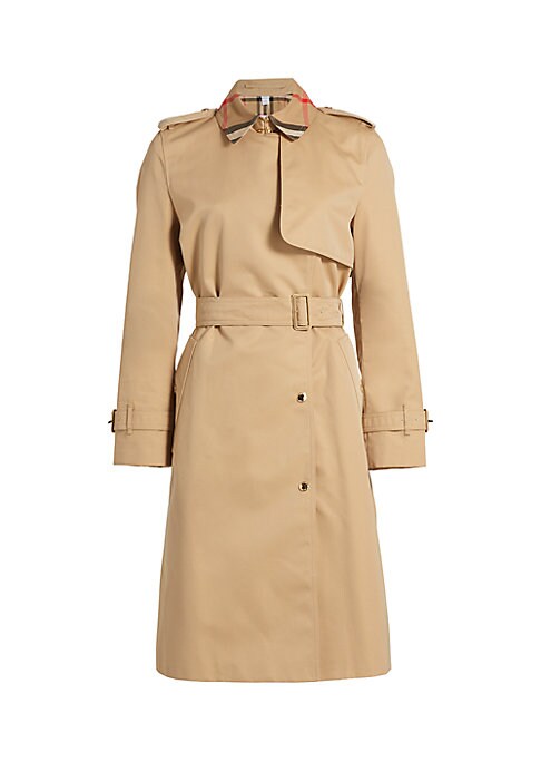 Belted Canvas Trench Coat