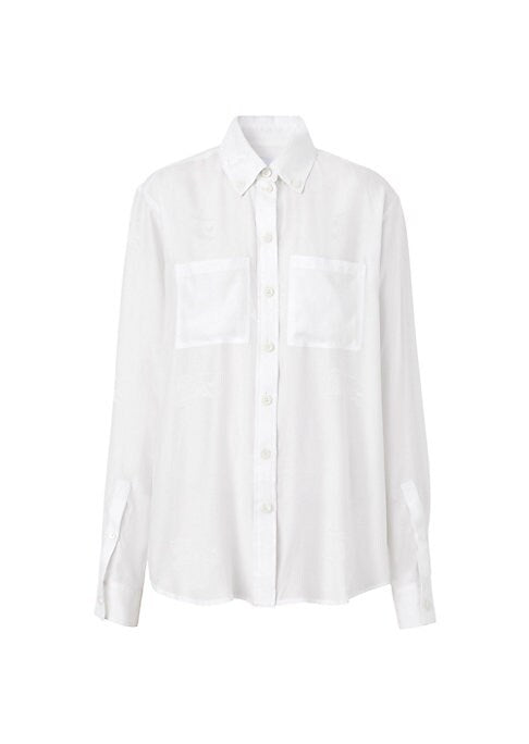 Silk Elegance Button-Up Shirt