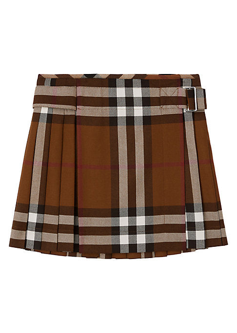 Chic Check Wool Skirt