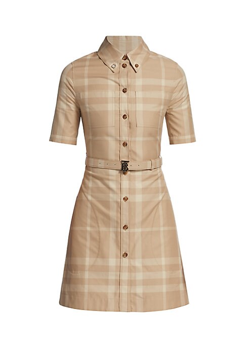 Plaid Belted Mini Dress