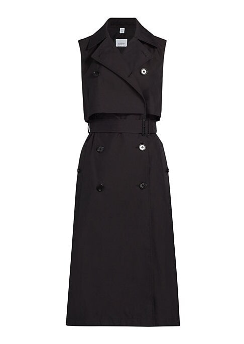 Chic Sleeveless Trench Dress