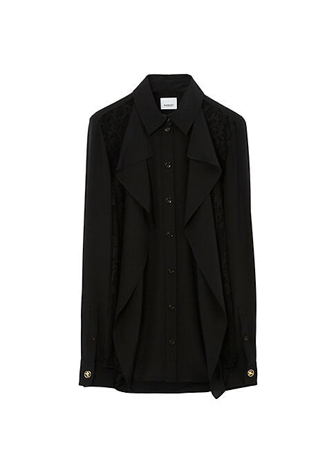 Ruffled Lace Elegance Blouse