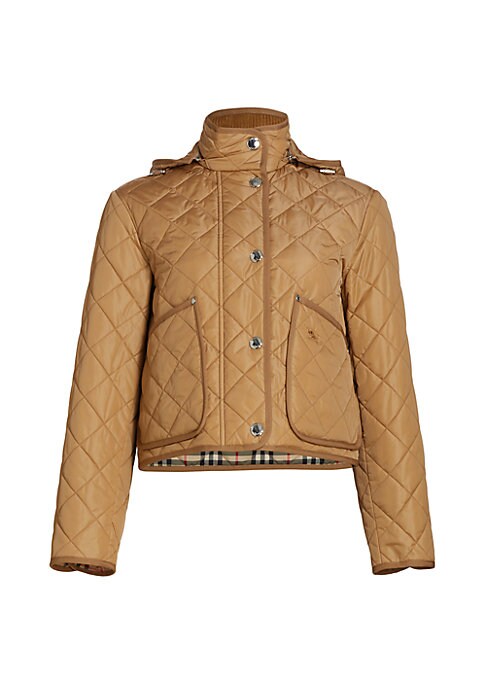 Quilted Hooded Crop Jacket