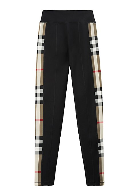 Check-Insert Ankle Leggings