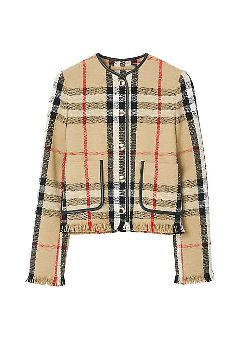 Fringe Check Jacket