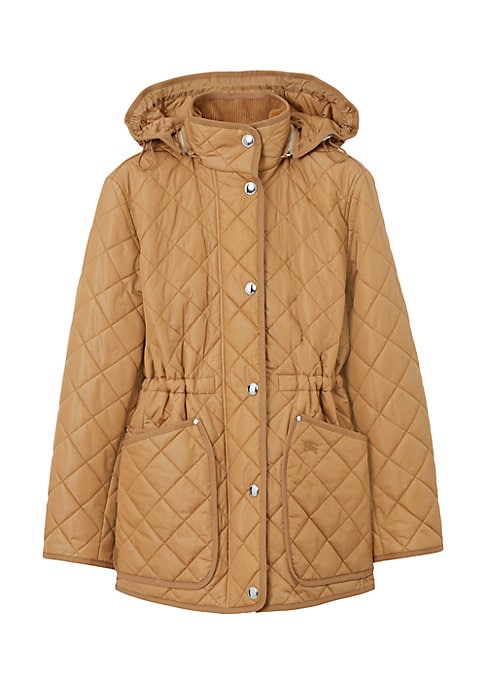 Quilted Detachable Hood Jacket
