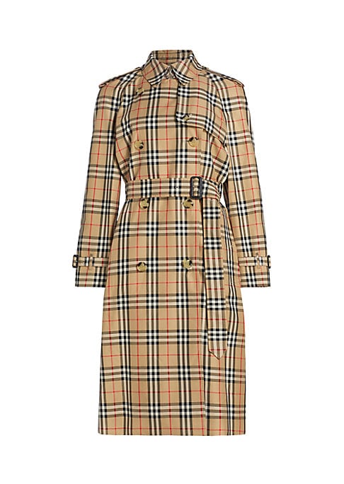 Classic Check Cotton Trench