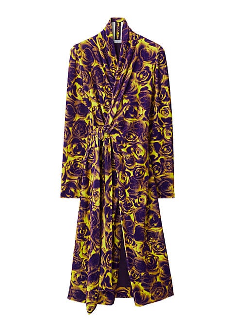 Floral Robe Midi-Dress