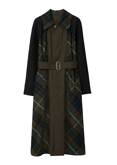 Chic Cotton Check Coat