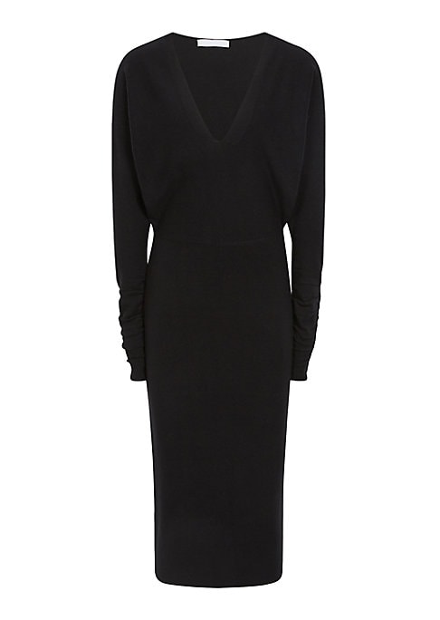 V-neck Ruching Dress