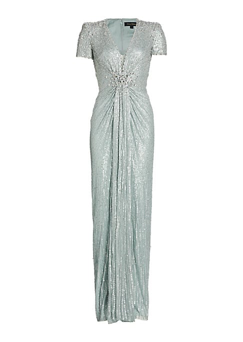 Glimmering V-Neck Dress