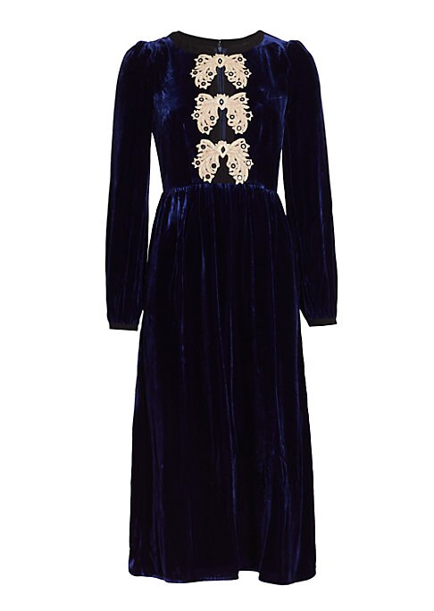 Elegant Velvet Bow Dress