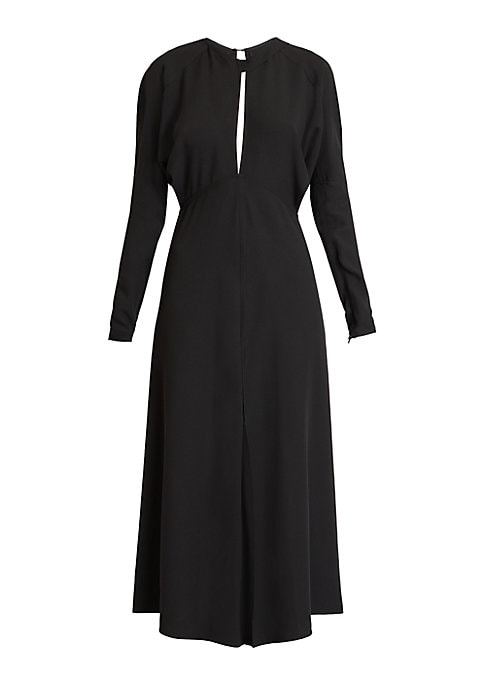 Elegant Keyhole Midi Dress