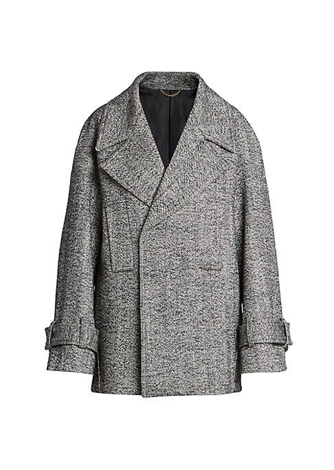 Herringbone Oversized Peacoat