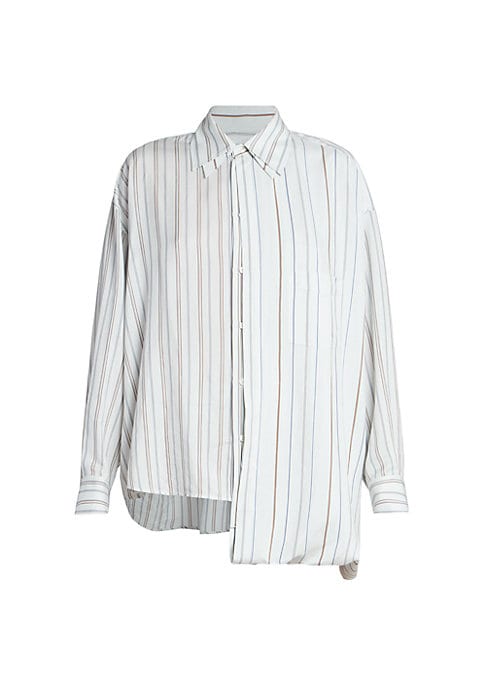 Chic Striped Silk Blouse
