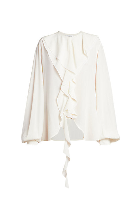 Dreamy Silk Ruffle Top