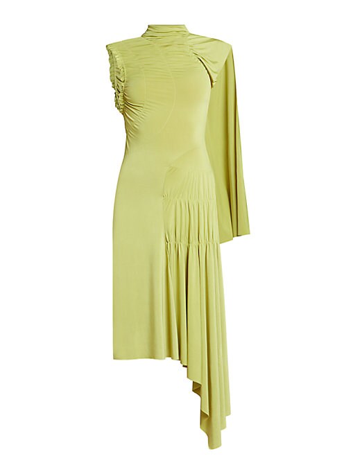Asymmetric Sash Midi Dress