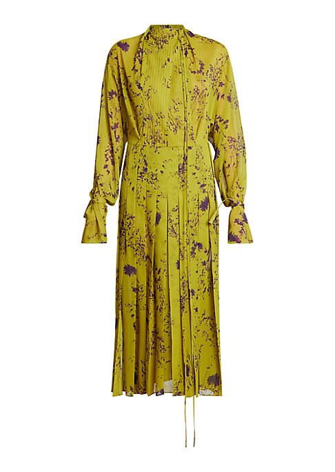 Silk Pleat Elegance Dress