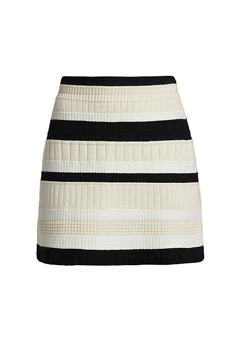 Textured Mini Knit Skirt