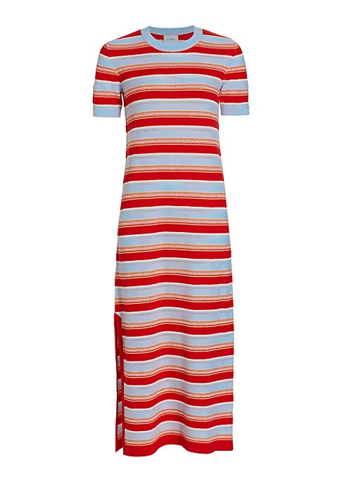 Chic Stripe Midi Dress