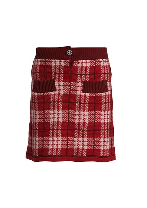 Cozy Plaid Miniskirt