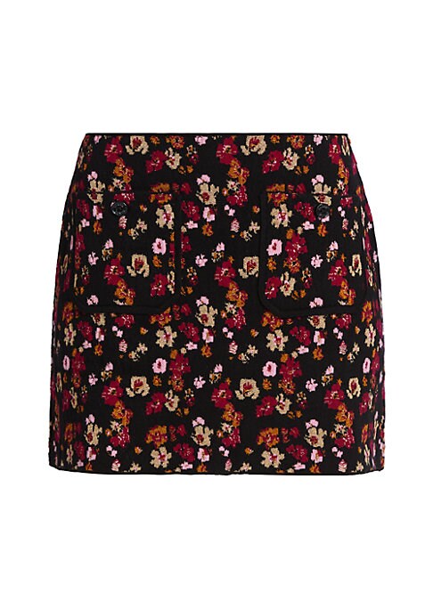 Floral Glam Mini Skirt