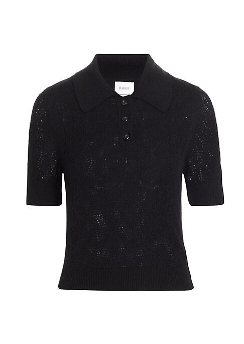 Soft Knit Polo Blouse